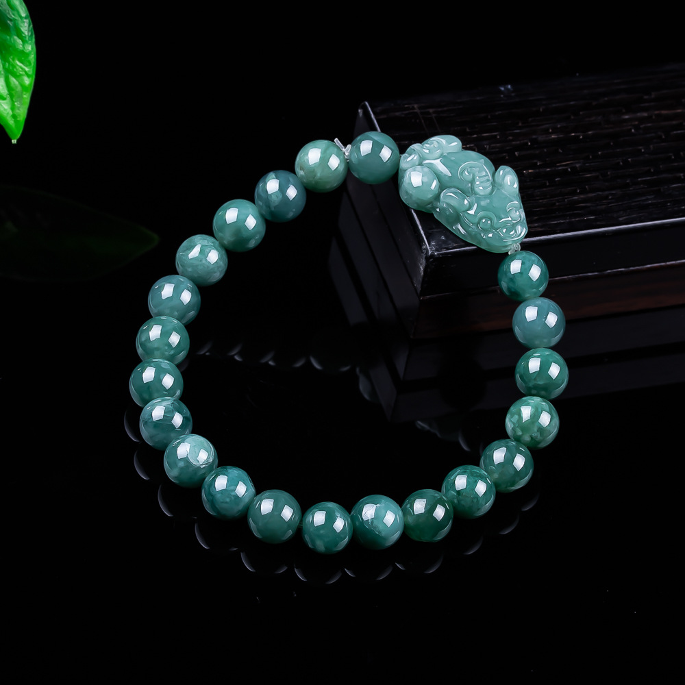 Women Accessories Jewelry - سوار بيكسيو من اليشم البورمي الطبيعي،