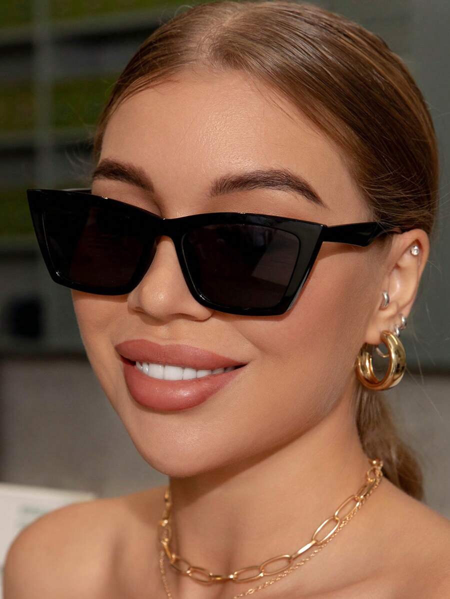 Women'S Accessories Designer - نظارات عصرية بإطار بلاستيكي على شكل
