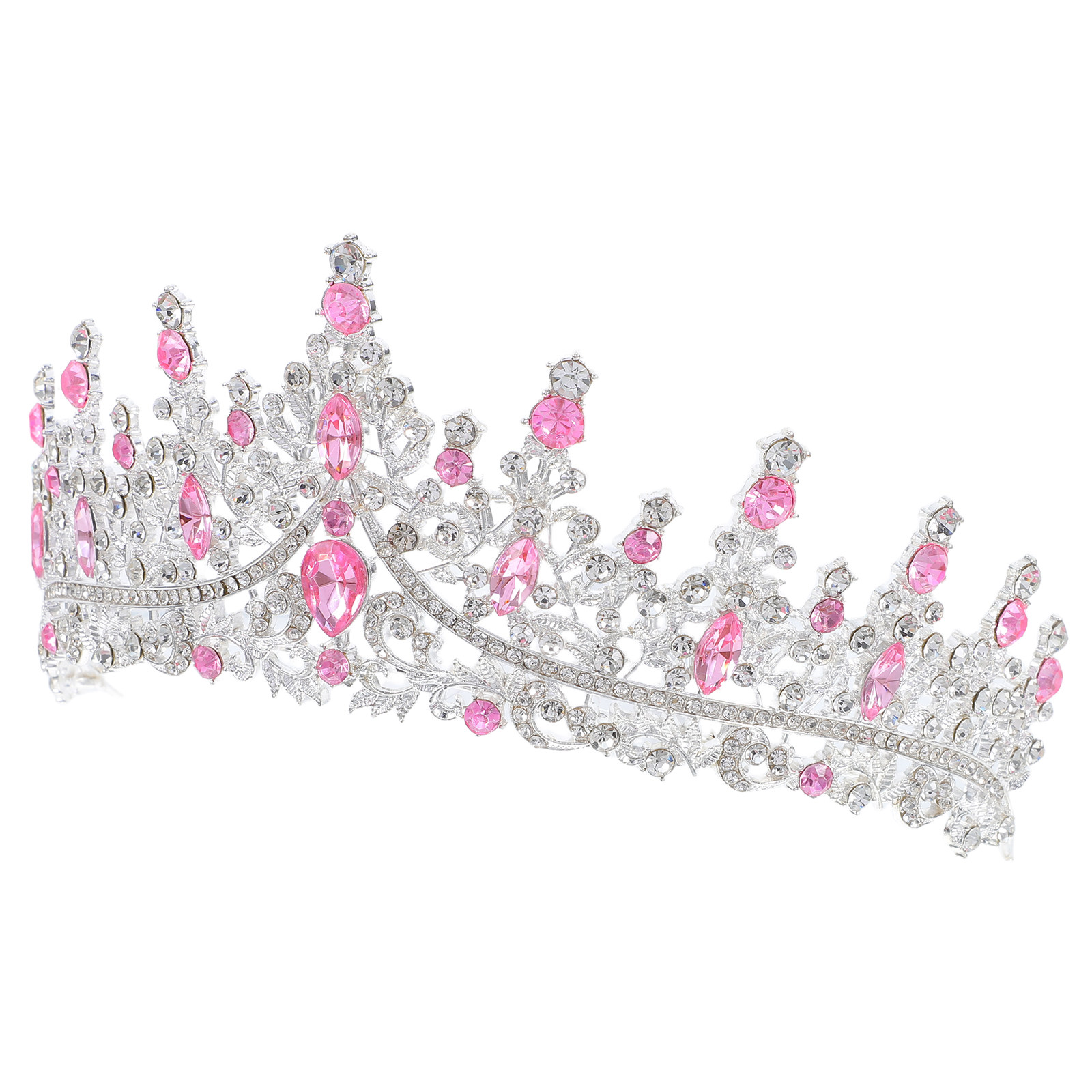 Queen Accessories - تاج شعر مرصع بالأحجار اللامعة، إكسسوار