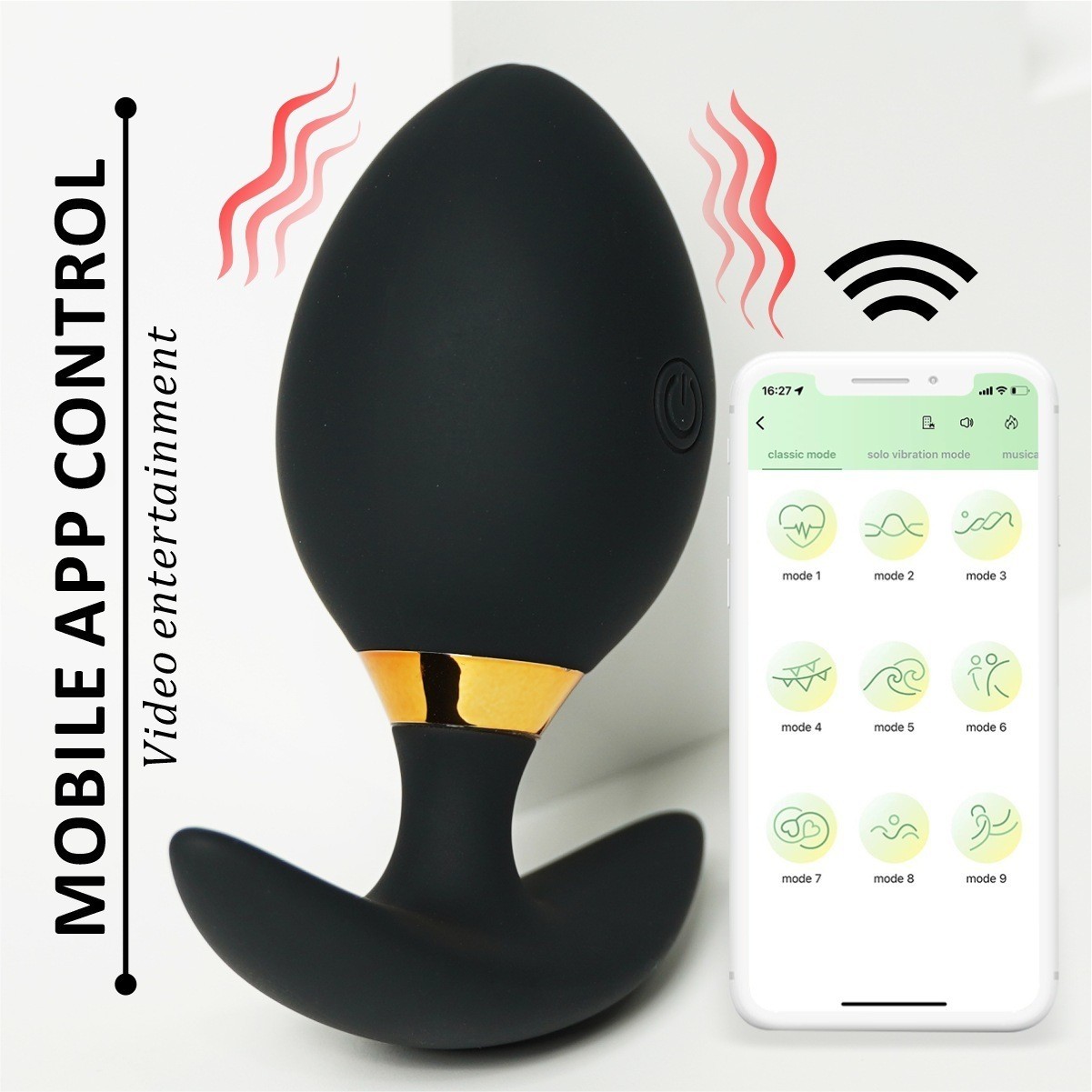هزاز شرجي على شكل قضيب للتحكم  - مراجعة Women Accessories App وسعره
