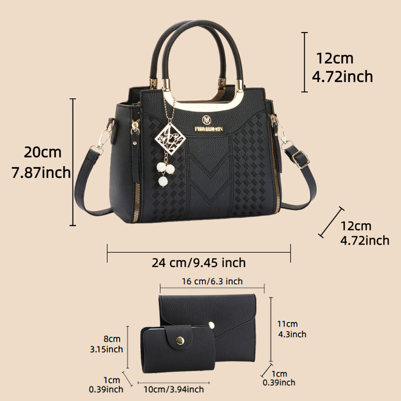مجموعة حقائب يد من 3 قطع مصنوع - مراجعة Women'S Accessories For Suit وسعره