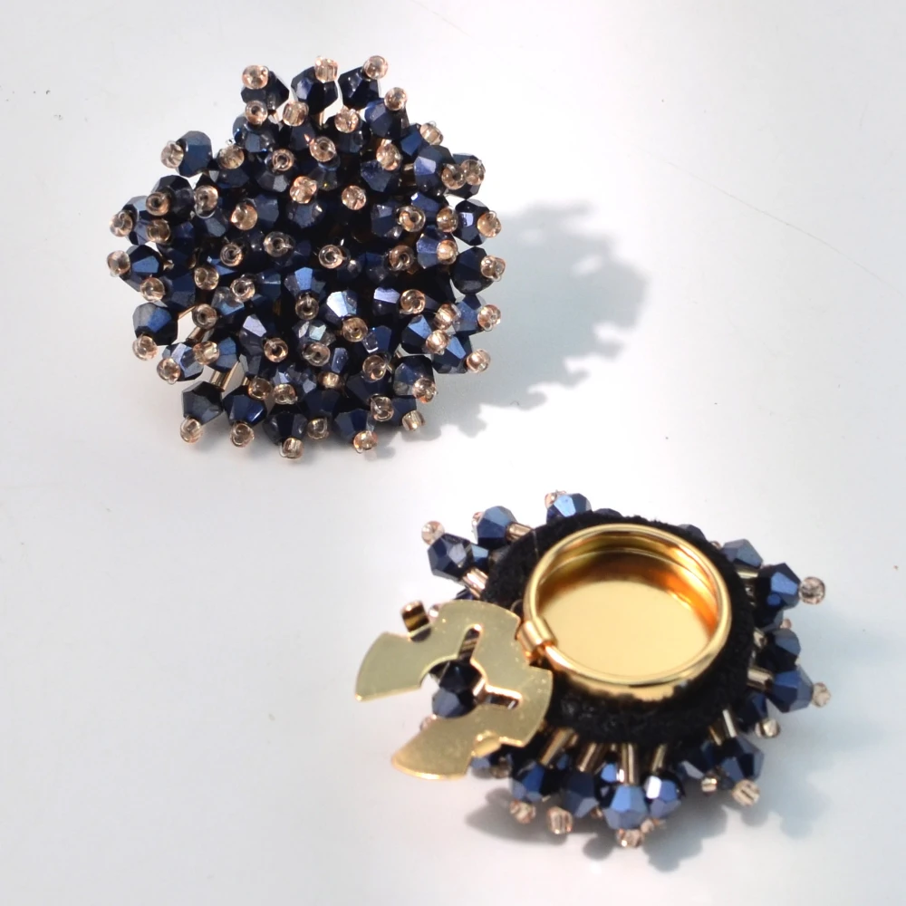 قطعتان من أغطية الأزرار الأنيق - مراجعة Women Accessories Jewelry وسعره