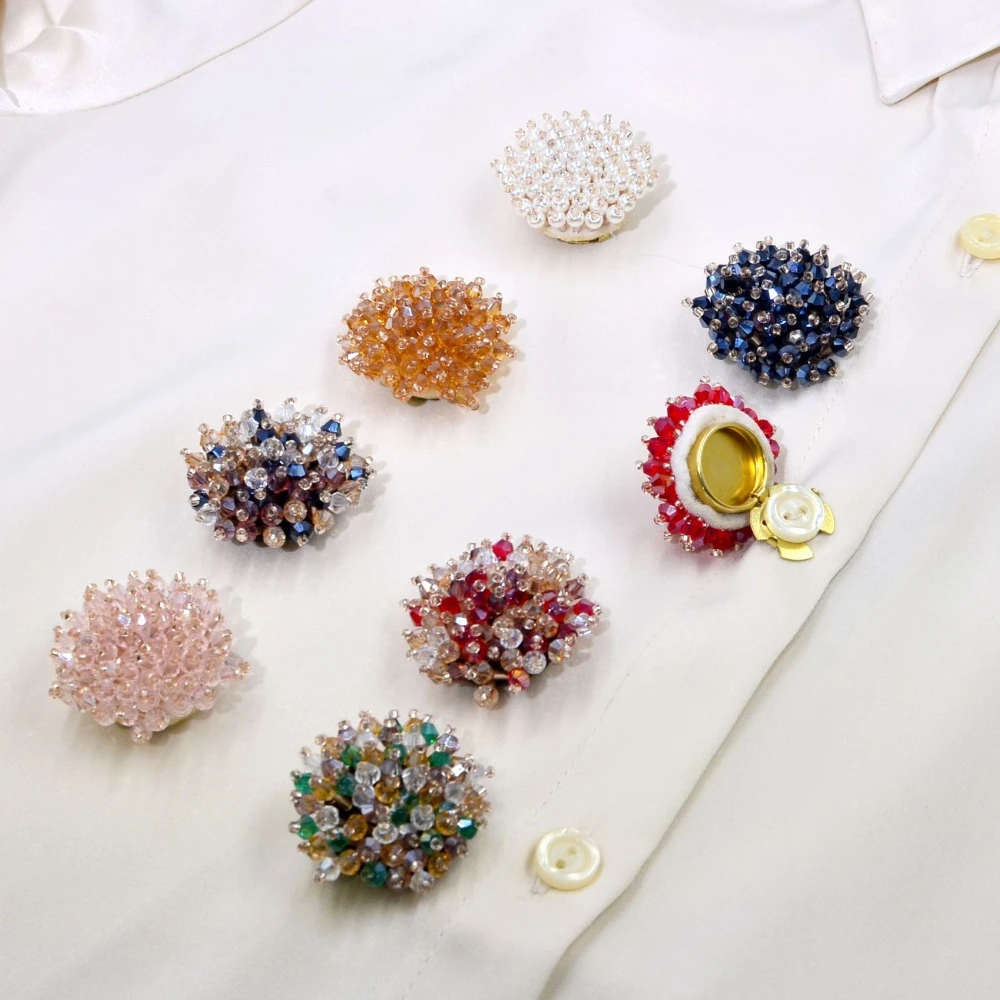 قطعتان من أغطية الأزرار الأنيق - مراجعة Women Accessories Jewelry وسعره