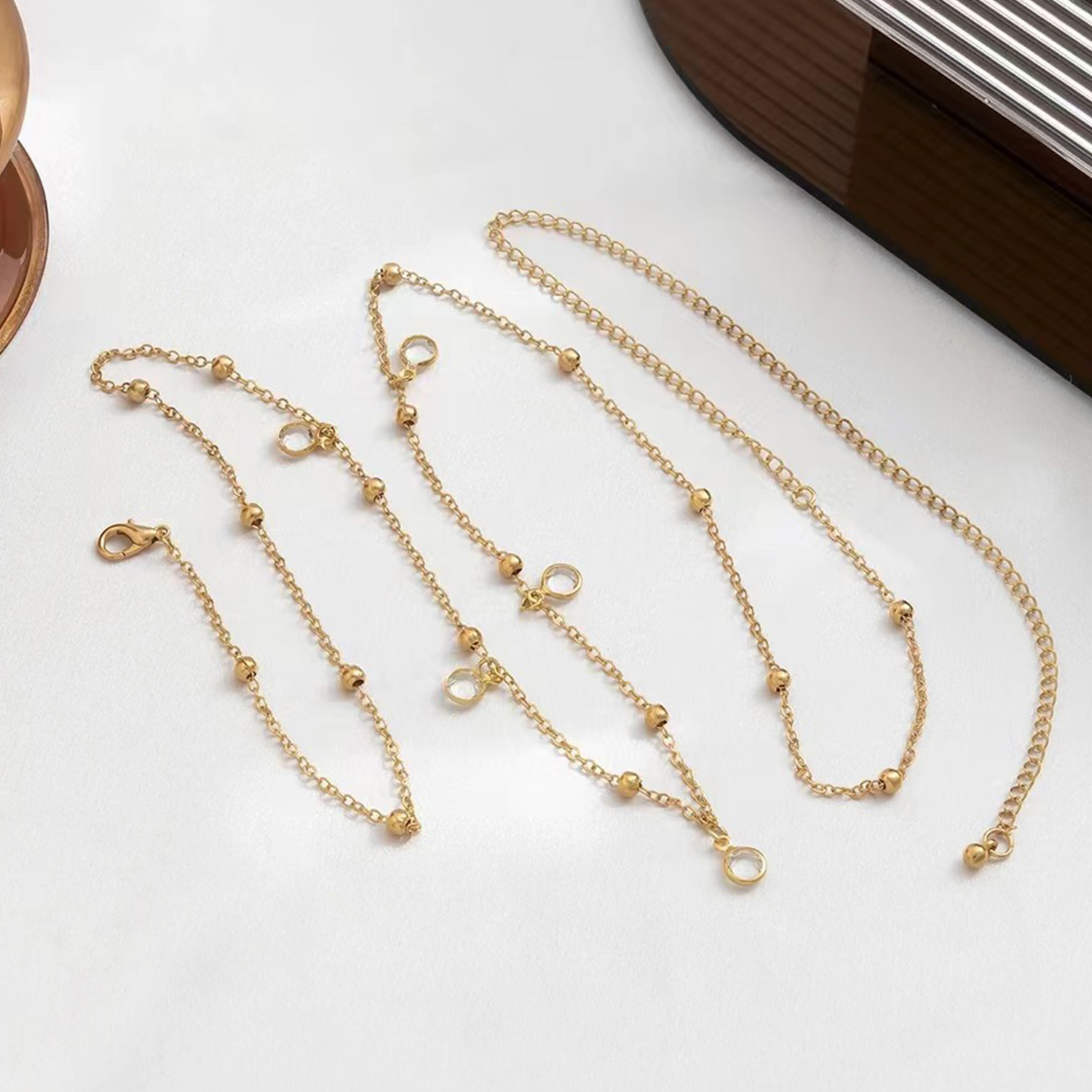 سلاسل بطن كريستال لامعة للنساء - مراجعة Women Accessories Dropshipping وسعره