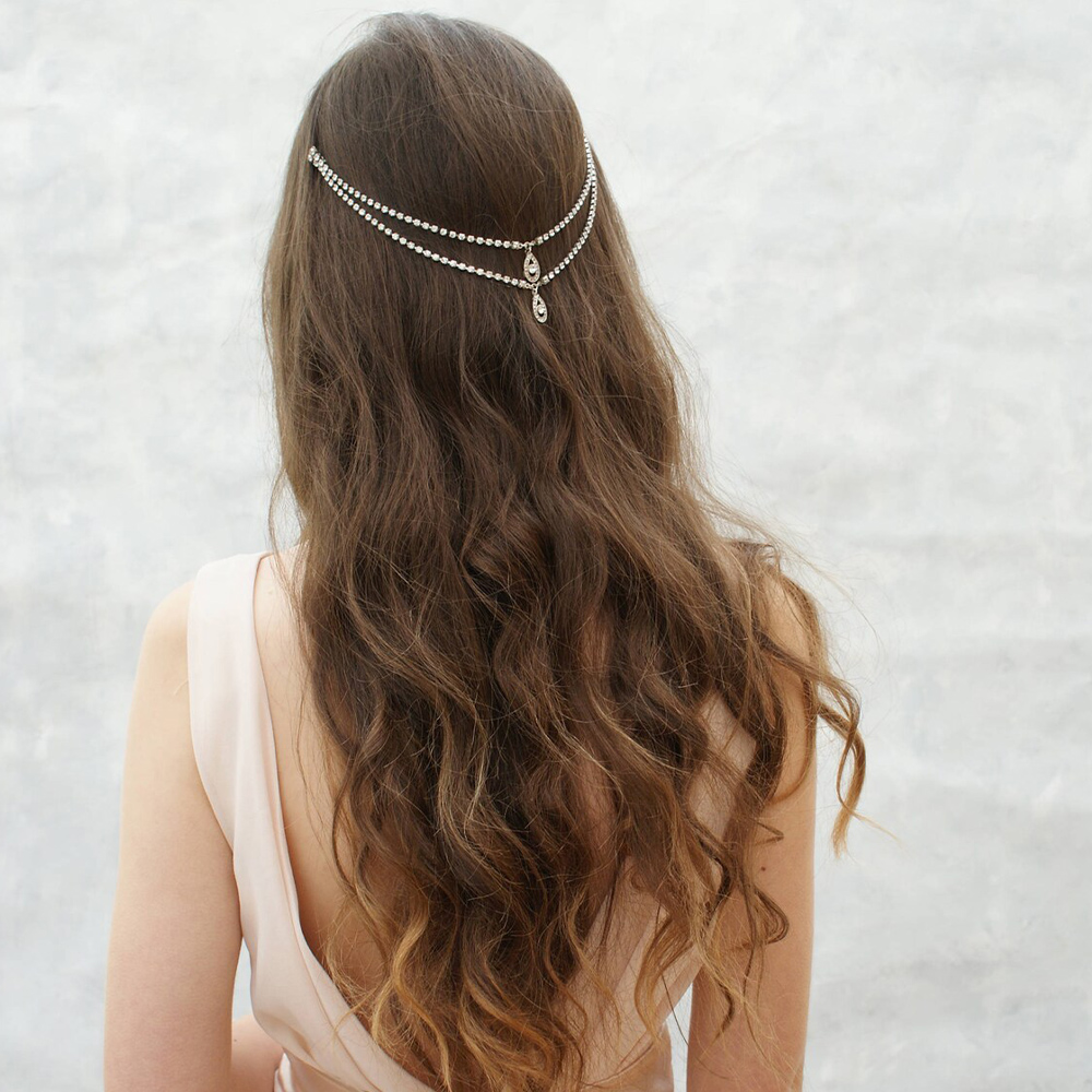 سلسلة مشط شعر نسائي رائع للزفا - مراجعة Women Accessories Dropshipping وسعره