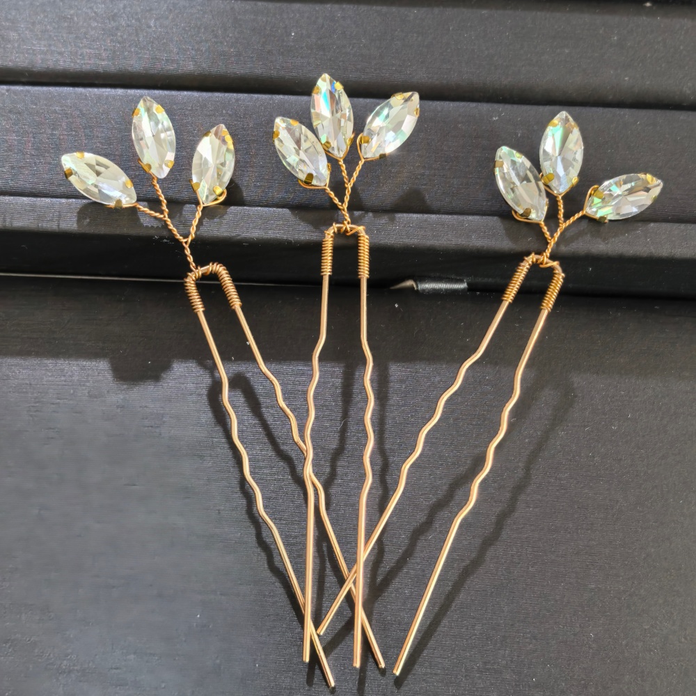 مجموعة من 3 دبابيس شعر على شكل - مراجعة Women'S Accessories Designer وسعره