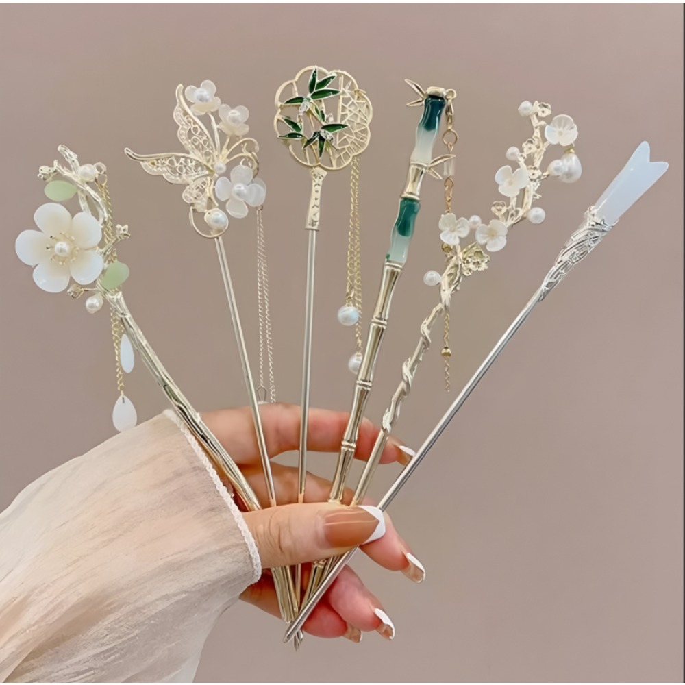 1/6 قطع دبوس شعر أنيق على الطر - مراجعة Women'S Accessories Designer وسعره