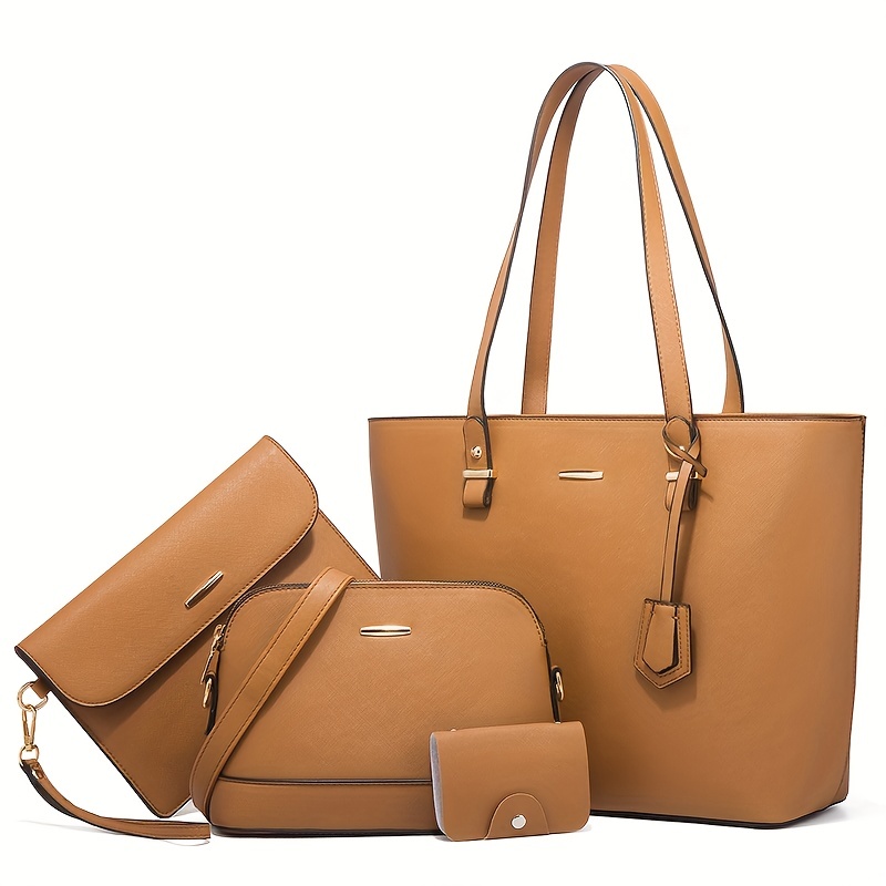4 قطع أزياء المرأة حقيبة مجموع - مراجعة Women'S Accessories For Suit وسعره
