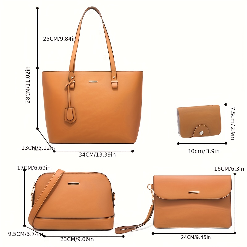 4 قطع أزياء المرأة حقيبة مجموع - مراجعة Women'S Accessories For Suit وسعره