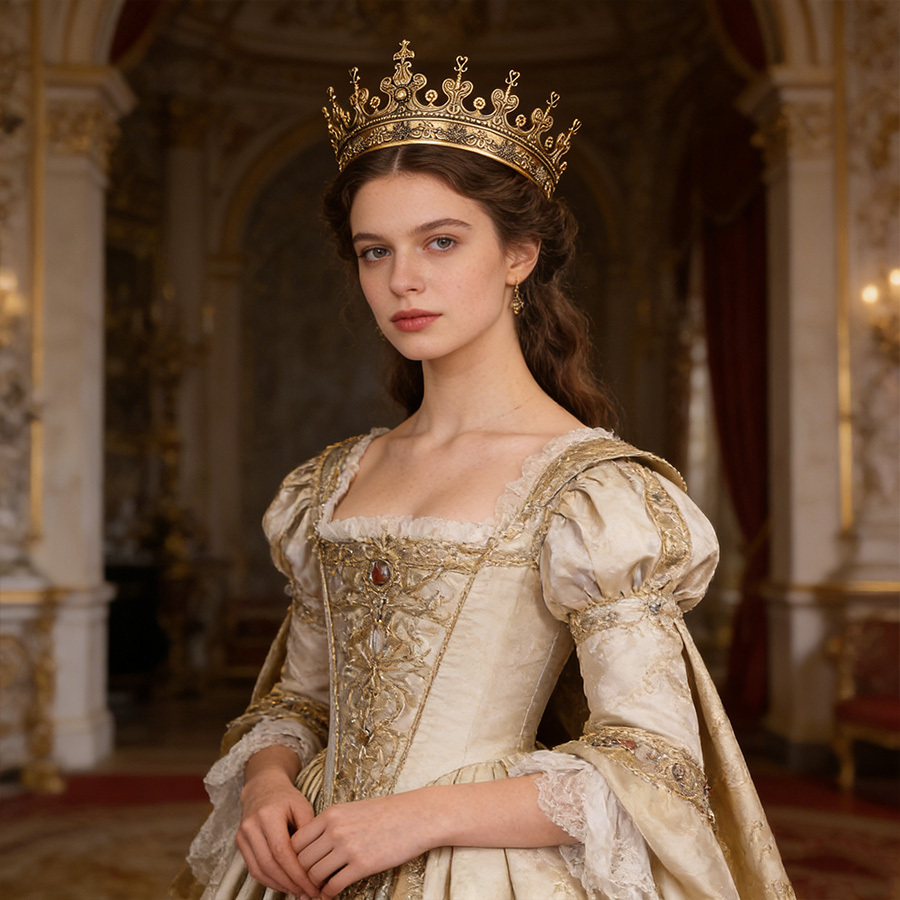تاج عروس برونزي بتصميم باروكي  - مراجعة Queen Accessories وسعره