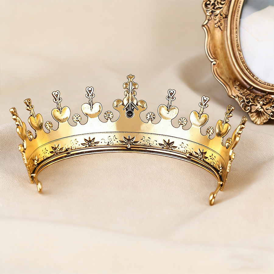 تاج عروس برونزي بتصميم باروكي  - مراجعة Queen Accessories وسعره
